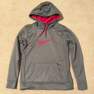 Nike Women’s Dri-Fit Hoodie Gray and Pink Size Small
